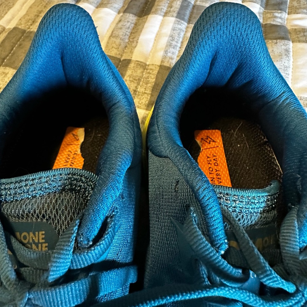 Hoka Teal and Lime Athletic Shoes - Picture 4 of 8